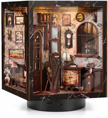 DIY Book Nook Kit-Classical Instruments-with LED Light,DIY Set Er...