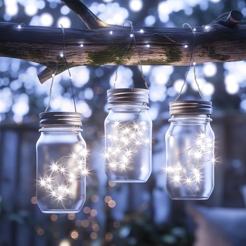 Image of Fairy Lights Plug in, 99Feet 300LEDs Pure White String Lights, Waterproof Flexible Silver Wire Starry Lights for Bedroom Dorm Wedding Garland Wreath Wall Mason Jar Indoor Outdoor Christmas Tree