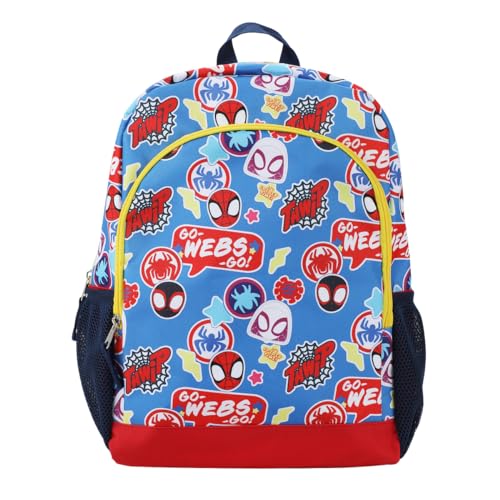 Mochila juvenil Marvel Spider-Man & Friends AOP 35,56 cm, azul (saf-blue), OSFA