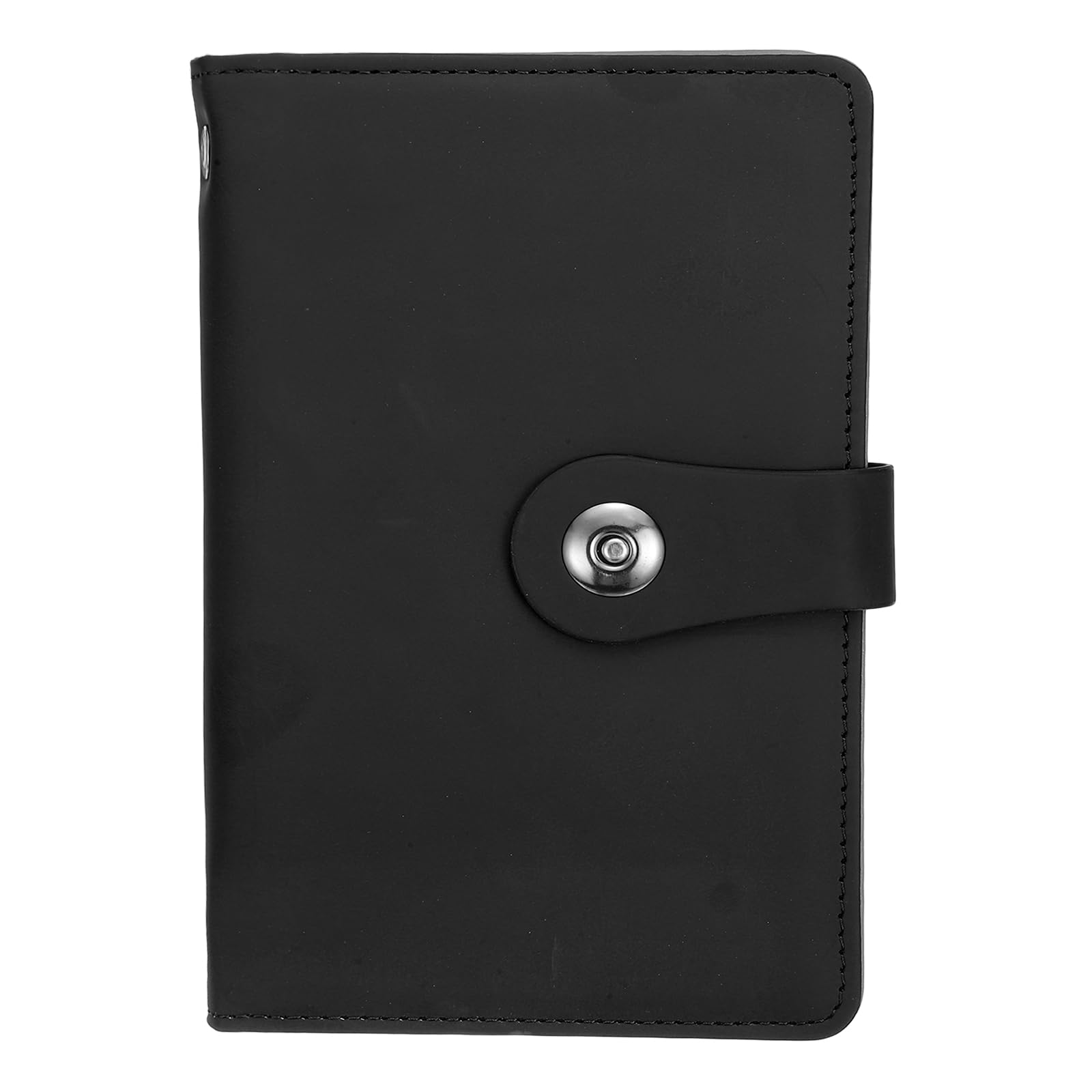 PATIKIL 100 Envelope Challenge Binder, A6 PU Leather Savings Challenges Book with Envelopes Money Saving Binder with Horizontal Insert for Office Budgeting Saving Expense, Black