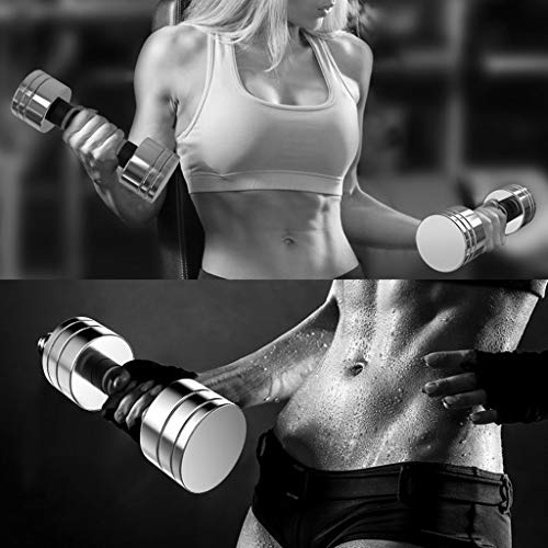 Dumbbells Gewichten Dumbbells, Verstelbare En Demonteerbare Gewichtsset Van Puur Staal, De Dames Oefenen Het… - Afbeelding 3