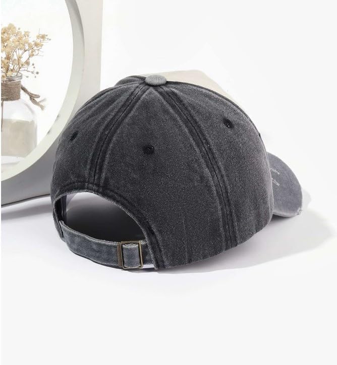 Image of Handcuffs Cap for Men & Women with Adjustable Buckle Distressed Cotton Hat | Baseball Caps | Caps & Hats | Casual Caps