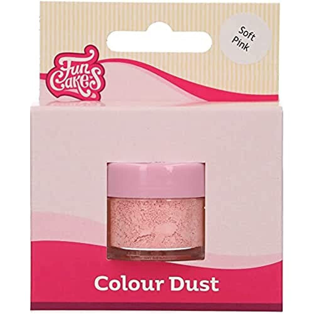 FunCakes Colour Dust Soft Pink: Colouring powder for Food, For Cake Decoration, Halal certified