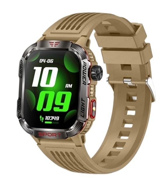 SKXMOD Reloj inteligente Huawei para Xiaomi Military GPS, reloj inteligente para hombre, linterna, brújula, impermeable, rastreador de deportes al aire libre, Bluetooth, llamada, reloj inteligente