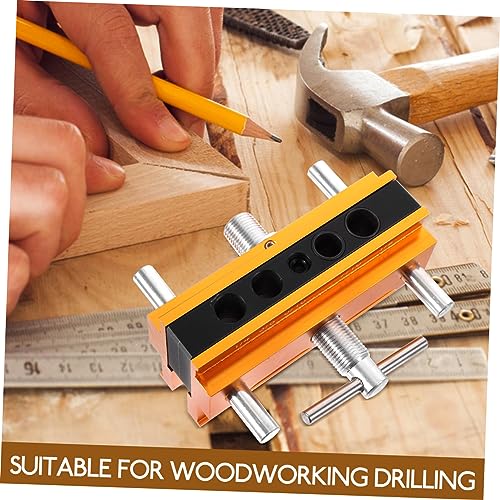 OSALADI 1 Set Dowel Jointer Carpentry Tools and Accessories Dowel Jig Kit Woodworking Drill Jig Woodworking Doweling Jig Kit Dowel Jigs Woodworking Power Tool Accessory Jigs Aluminum Alloy - Thumbnail 7