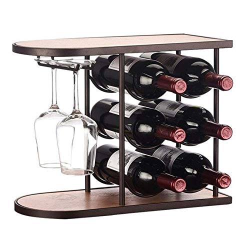 Soporte para botellas de vino de mesa para 6 botellas miniatura 1