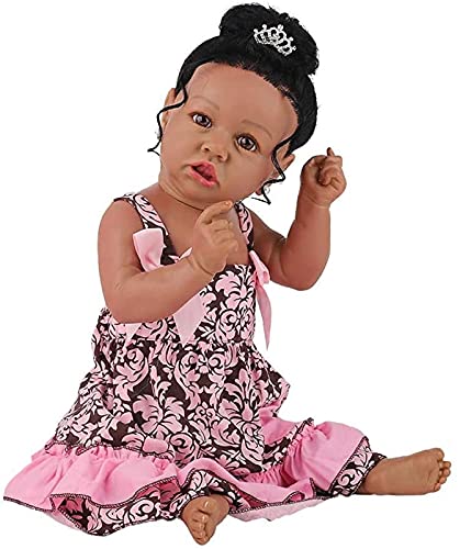 MWKL 58cm Nette Reborn Baby Reborn Puppe 22 Zoll Lebensechte Realistische Badepuppen Vollsilikon Körper Wiedergeburt… – Bild 6