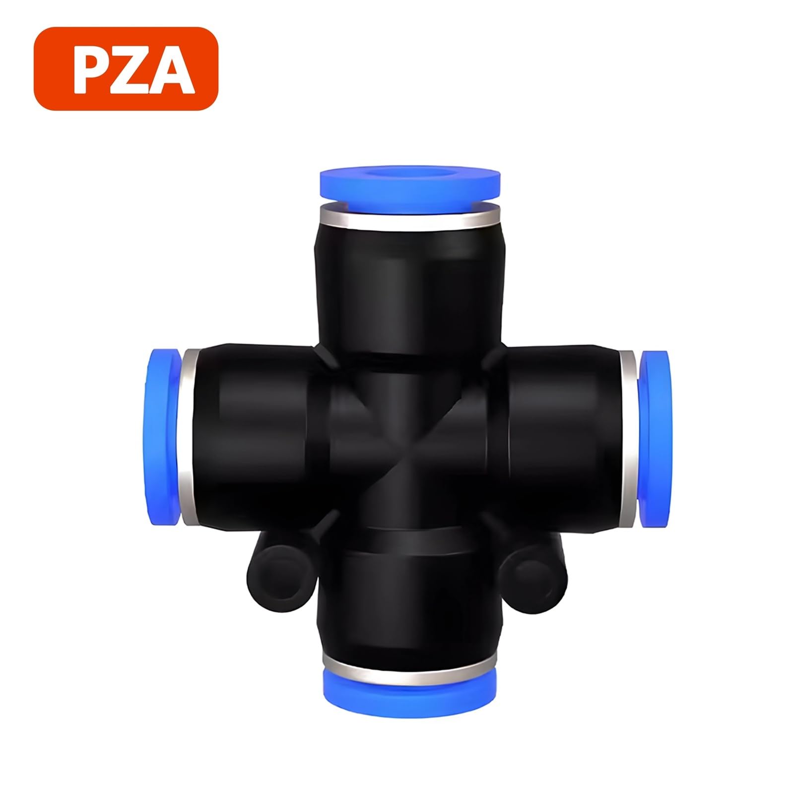 Raccord pneumatique pour tuyau de raccord de tuyau PU/PE/PY/PV/SA OD 8 mm 10 mm 1 pièce (PZA, OD 10 mm)