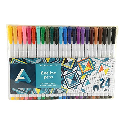 Art Alternatives Fine Liner Pen Set/24, Multicolor