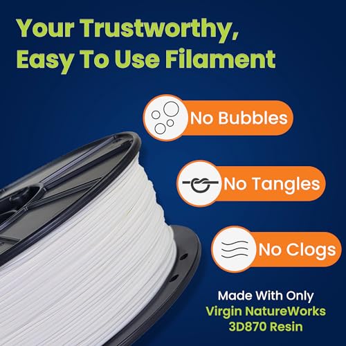 Image of 3D-Fuel Tough Pro PLA+ Filament for 3D Printing, Made in The, Snow White