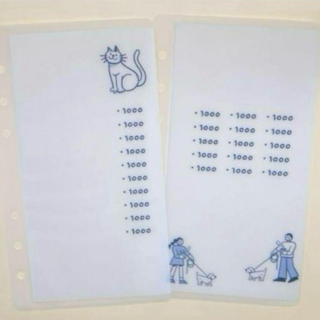 A6バインダー saving貯金リフィル※22 新作＊リフィル＊A6＊家計管理＊