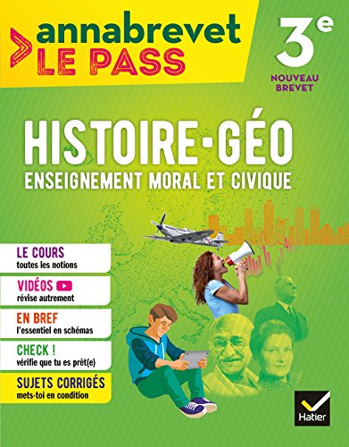 Télécharger Histoire-géographie EMC 3e brevet 2018 (Annabrevet Le Pass) Gratuit