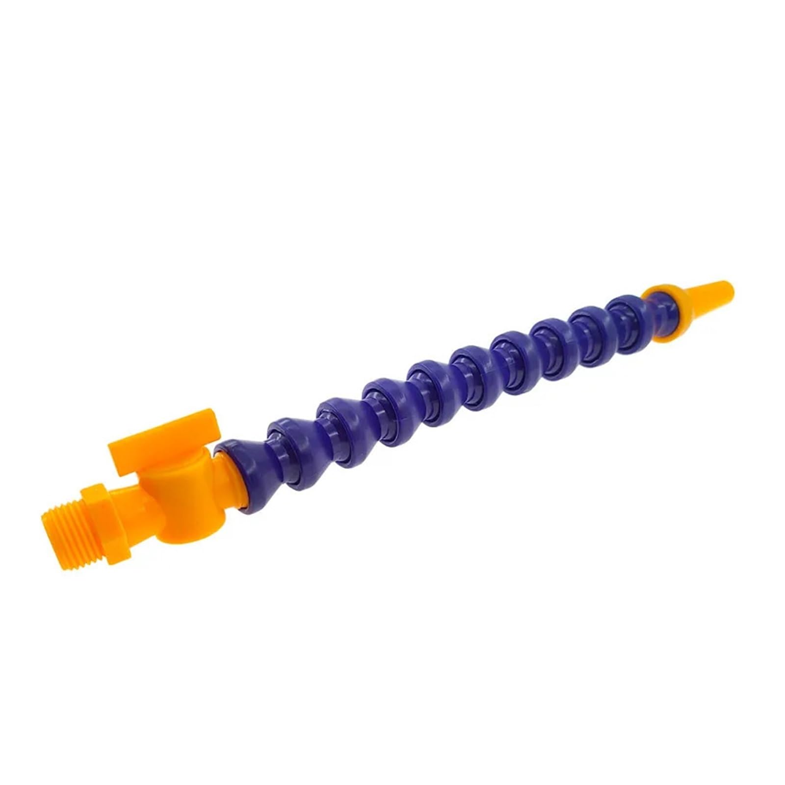 rura chłodziwa oleju wodnego, 6 szt. Plastikowa elastyczna rurka do chłodzenia olejem wodnym 300-600 mm 1/4 3/8 1/2 Wąż Płaska/okrągła dysza (kolor: 500 mm płaska, rozmiar: 3 8) (Color : 400mm Round