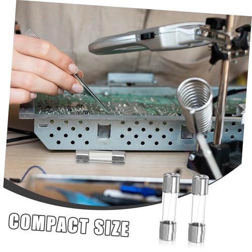 Kit de 100 fusibles de tubo de vidrio - para circuitos automotrices, reemplazo conveniente para mantenimiento fácil miniatura 3