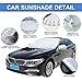 8sanlione Car Windshield Snow Cover with Side Mirror Cover, 4 Layers Winter Frost Protection for Any Weather, Windscreen Covers with Magnetic Edges, Front Window Automotive Covers for Car SUV Trucks