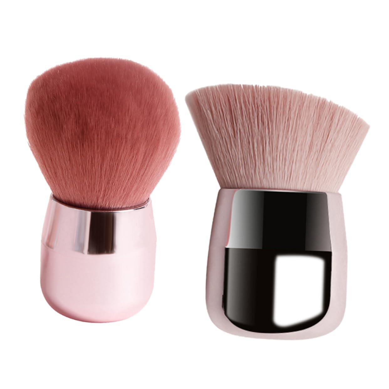 Housoutil 3sets Portable Makeup Brush Set Double Sided Brush Soft Mushroom Head Ideal for Daily and Professional Use 2pcs*3