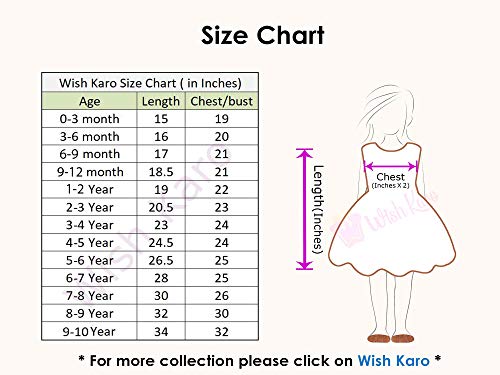 Image of Wish Karo Baby Girl's A-Line Knee Length Dress