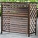 XOOPIT Air Conditioner Cover,Wooden air Conditioner Cover All Seasons Central Air Conditioner Cover, Wood Outdoor Air Conditioner Cover, Flower Stand Solid Wood Air Conditioning Rack