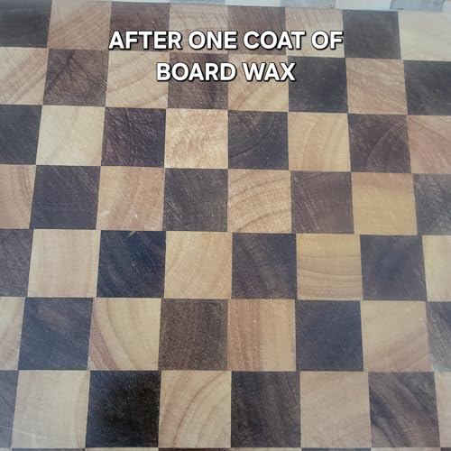 Cera para tabla de cortar, acondicionador de madera 100% natural blanco en envase redondo 2x2x2 pulgadas miniatura 4