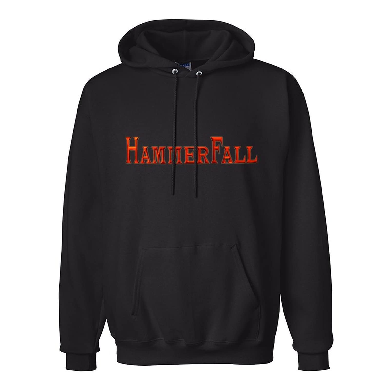 HEIQIMen's Hammerfall Black Hoodie L