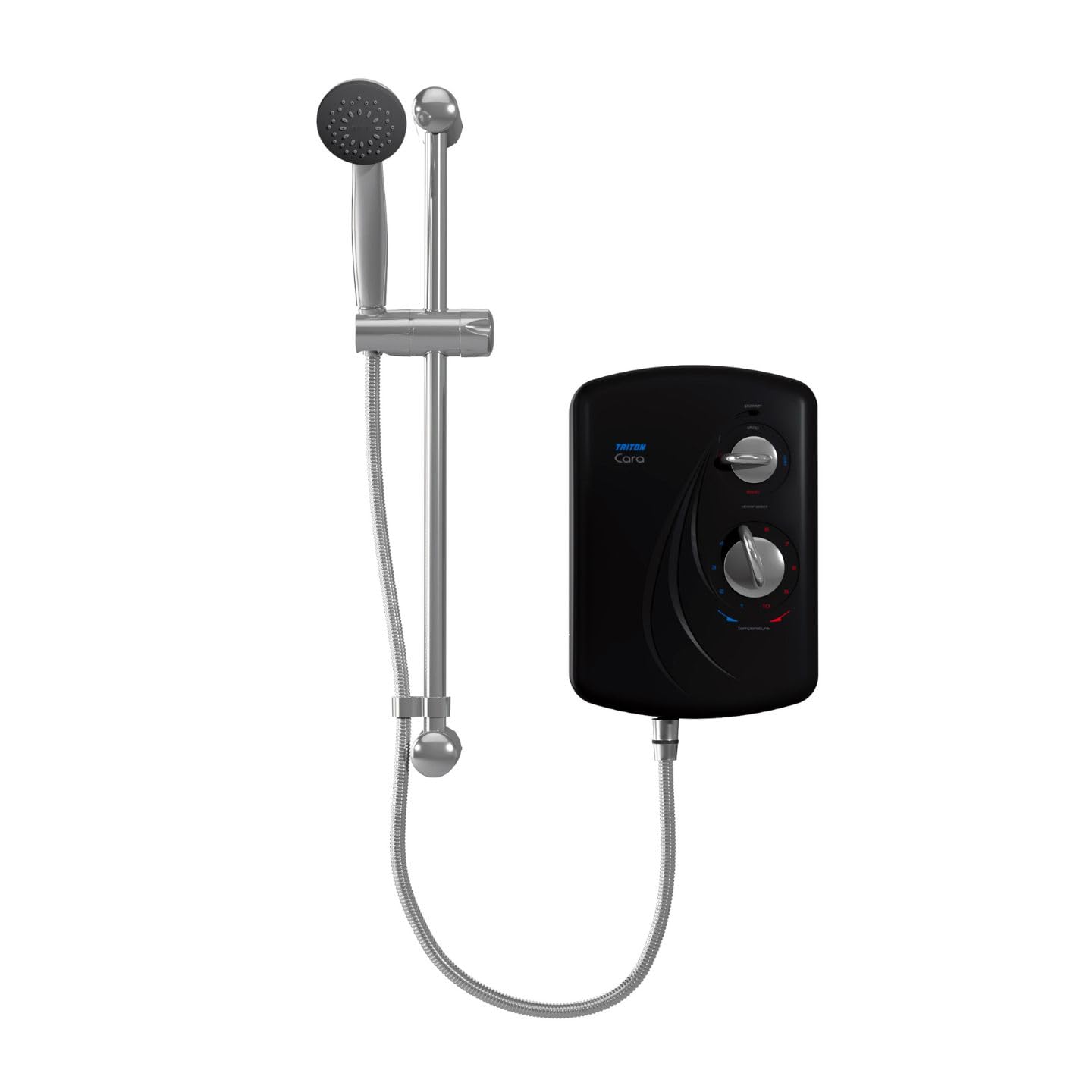 Cara Electric Shower - 8.5kW Black (Perluso, Seville, Enrich, Madrid 2, Alicante)
