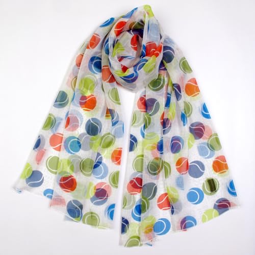 Passion for Tennis Collection (Colorful Tennis Ball Scarf)2