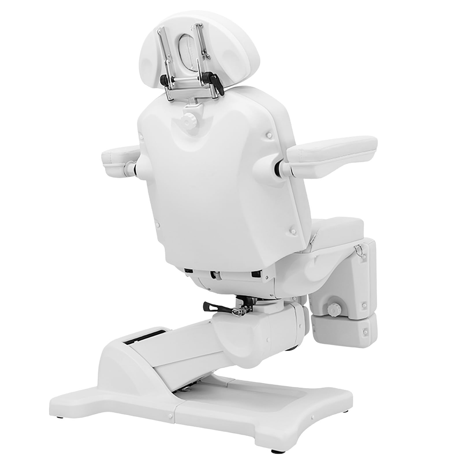 Physa Fußpflegestuhl Höhen-, Rücken-, Sitz-, Arm- und Fußeinstellung 150 kg Motor 200 W weiß Polster 9 cm Kosmetikstuhl Pedikürestuhl