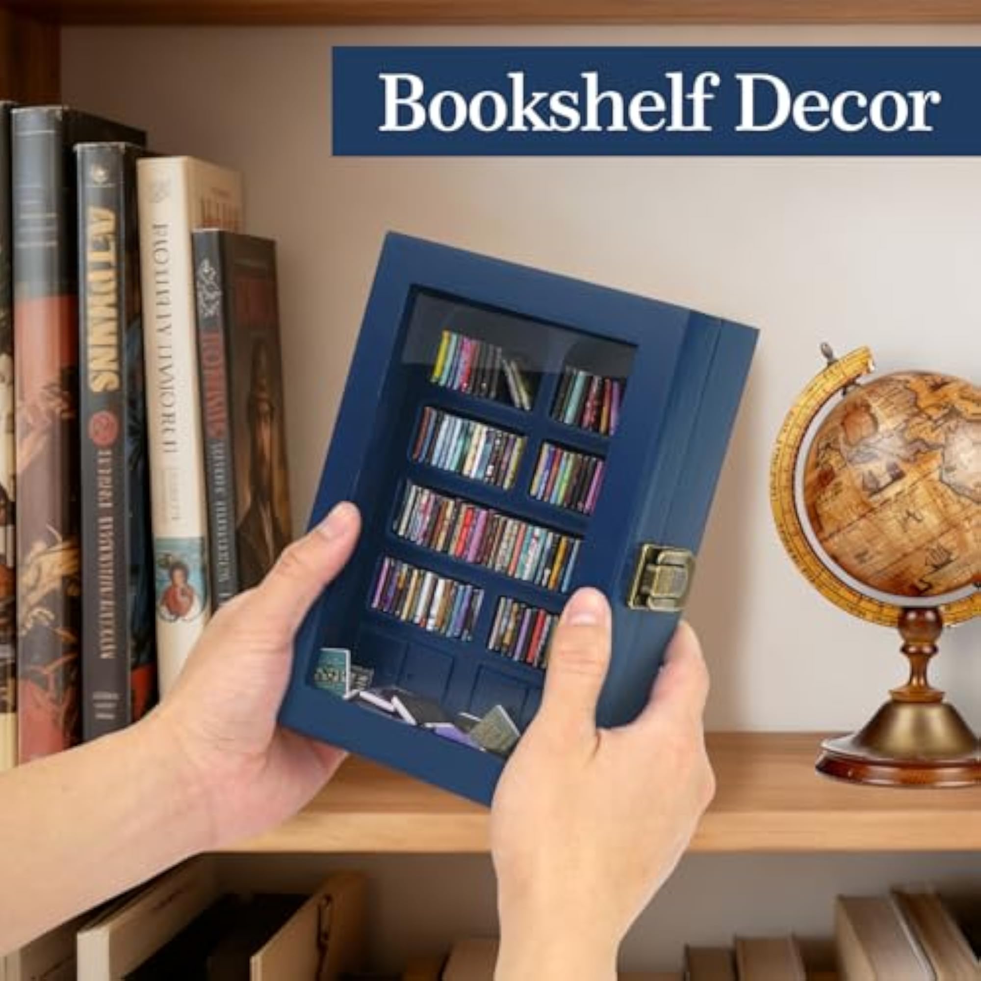 Anxiety Bookshelf Mini Books Display for Stress Relief