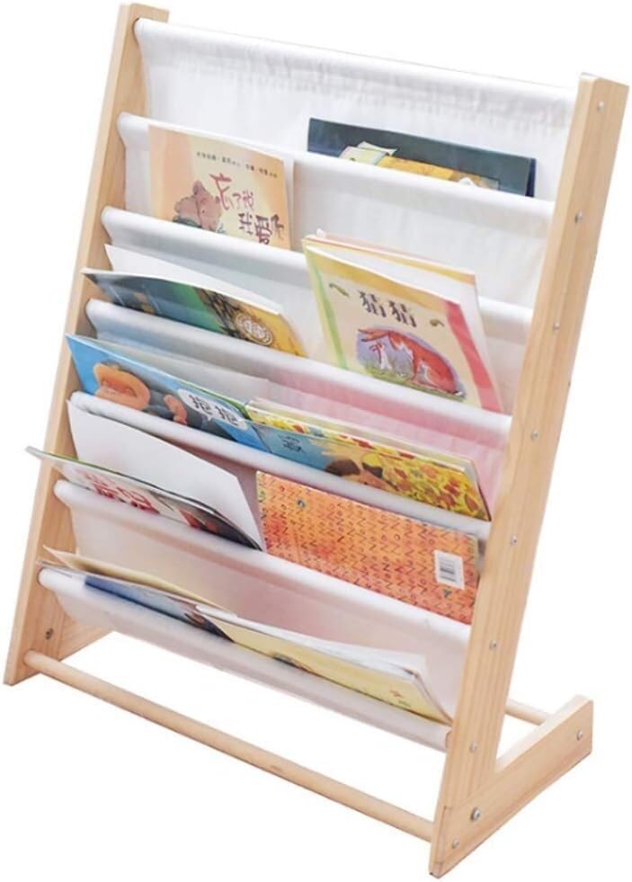 Étagère à livres en bois massif pour organiser la chambre d'enfant