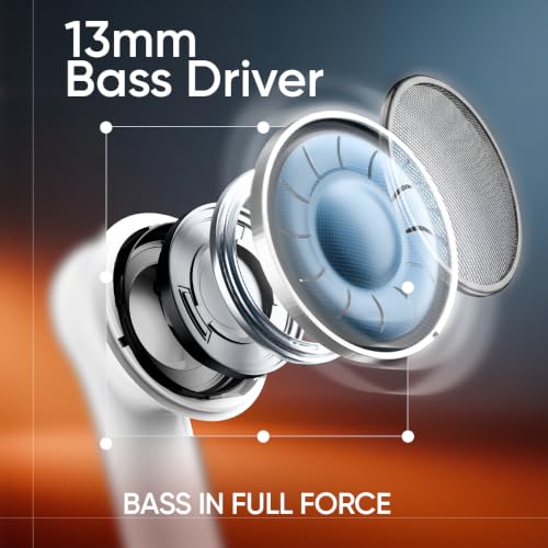Image of Mivi DuoPods Thunder Earbuds, 60H Playtime, BT 5.3, AI ENC, TWS Buds