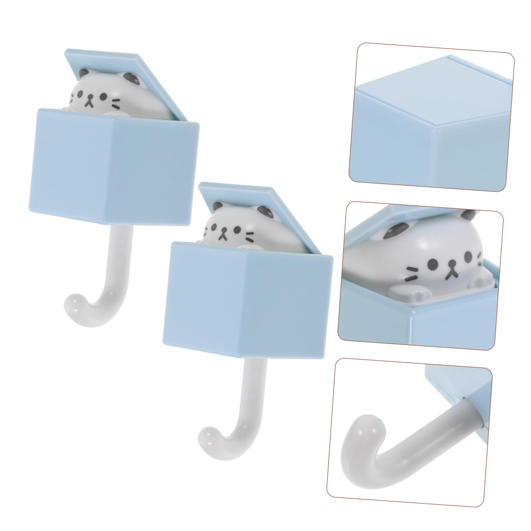 NUOBESTY Perchero Sin Perforaciones No Ser Doble Percha El Secado Colgador De Toallas De Baño Gancho De Toalla Ganchos Para Toallas De Pared Gancho De Baño El Plastico 2 Piezas X 4