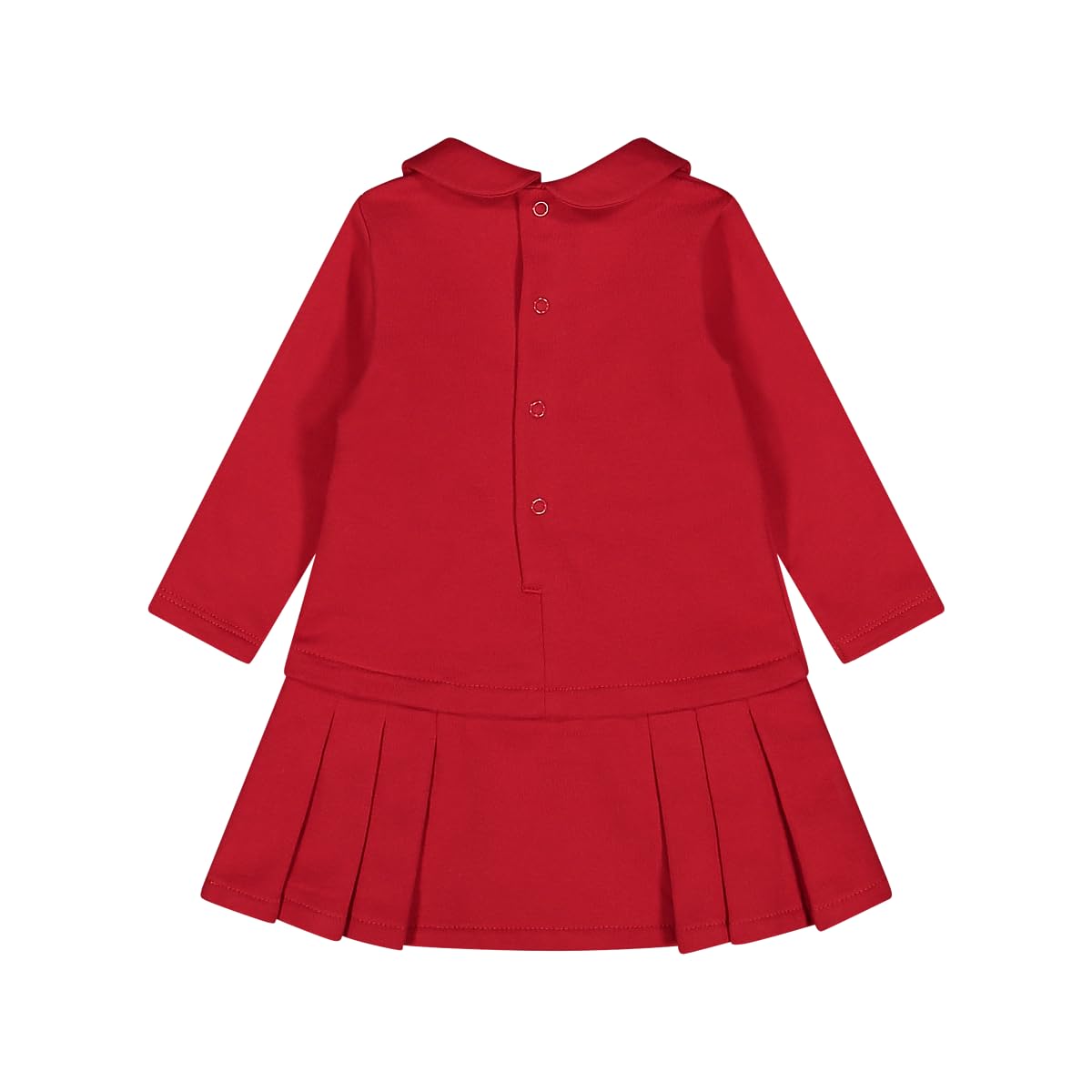 Melby, Babykleid aus warmem und weichem Winterpullover, Rot