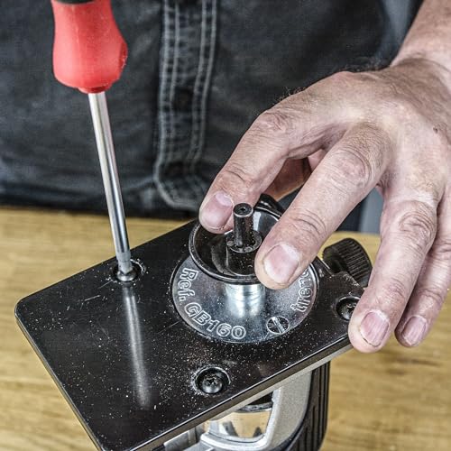 Trend T1 Oberfräse mit erweiterter Trimmbasis, 8mm Spannzange, 710W, 230V, Kompaktes Trimm-Werkzeug, T1ETS/EURO