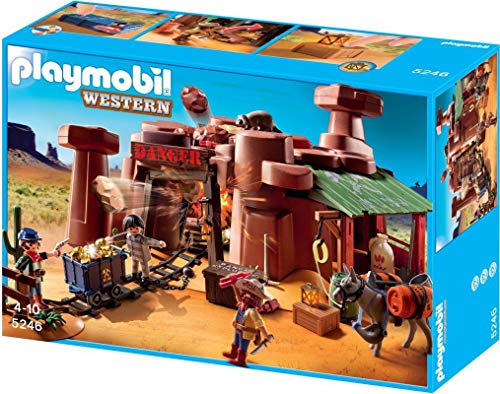 Playmobil - 5246 - Jeu de Construction - Mine d'or avec Explosif