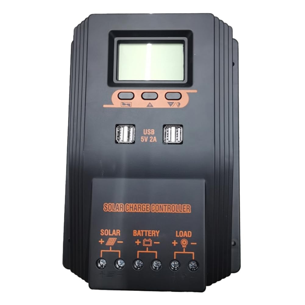 MPPT/PWM regulator ładowania solarnego 80 A, regulator panelu słonecznego, wyświetlacz LCD, różne tryby sterowania obciążeniem