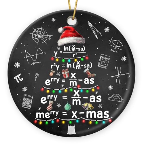 Gift Glow Math Christmas Ornament 2026 - Mathematics for...