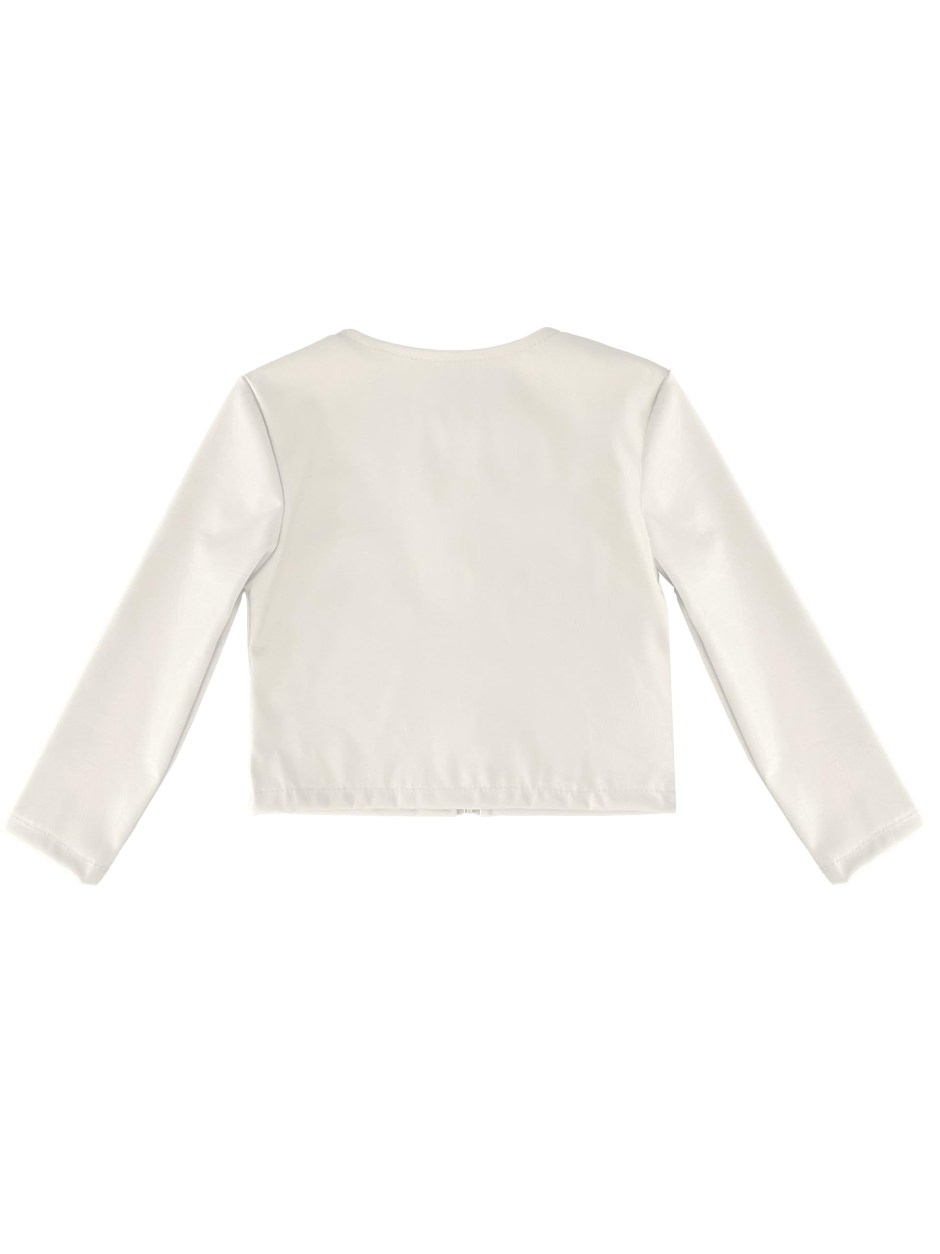JOPHY & CO. Giacchetta Coprispalle Bambina Ecopelle a Maniche Lunghe (cod. 3071)