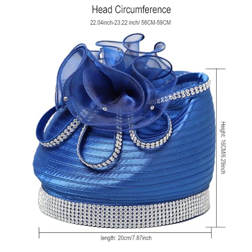 Sombrero Kentucky Derby con diseño floral de brillante miniatura 2
