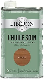 LIBERON L'huile soin meubles et boiseries - Pour Teck & bois exotiques, Incolore 0,5L