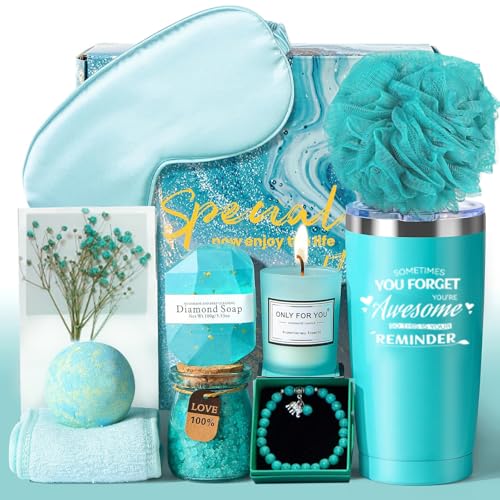 TwoduYoo Personalisierte Geschenke für Frauen - Entspannung Geschenk Mit 20oz Becher, Geburtstagsgeschenk für Freundin, Wellness Geschenke, Grün