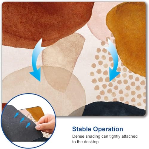 Image of Premium-Textured Mouse Pad, Non-Slip Rubber Base Mousepad for Laptop, Computer & PC, 9.5x7.9 in - Enhanced Precision, Ergonomic Comfort, Ideal for Gaming & Office (Abstract Art)