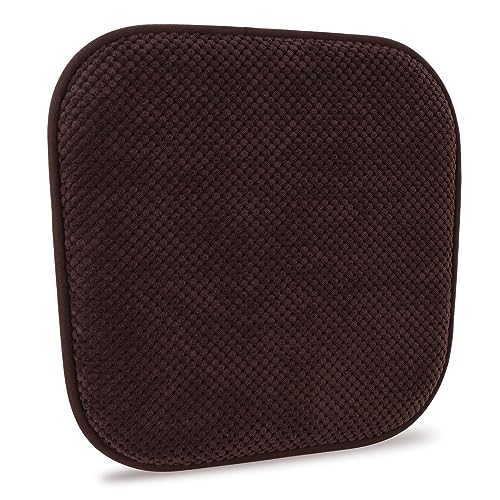 PAGGED Brown Kitchen Chairs Cushions Non Slip Foam Office Seat Cushions Washable Soft Thick Pads Large Wooden Metal Tapered Dining Chair Cushions,17