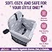 JoSeat Shopping Cart Seat Cover for Baby, High Chair & Grocery Seat Protector, Padded Chair Covers for Restaurant Seats, Unisex Machine Washable Grocery Cart Liner & Swing Insert – Grey Clouds