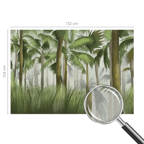 Murales de bosque tropical 152x104 cm para tapar paredes feas 5