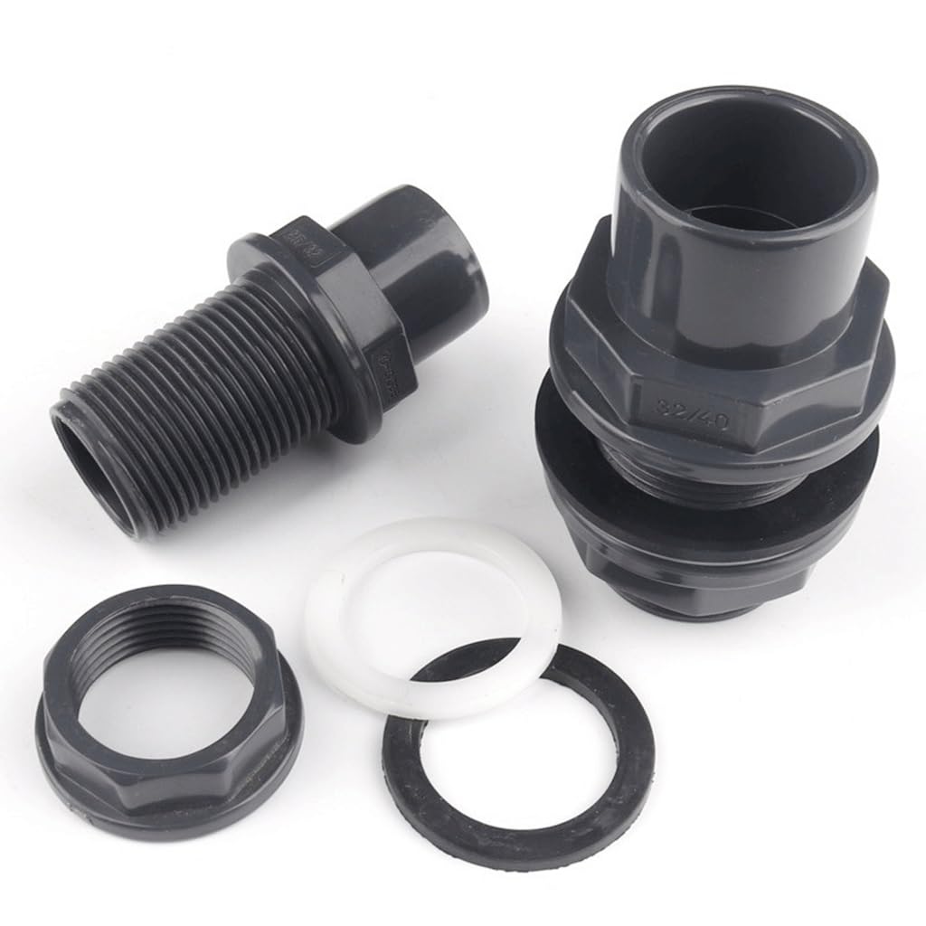 Adaptador de Tanque de Agua Conectores de tubería de PVC for Acuario, for jardín, Toma de Agua, Juntas de desbordamiento, Piscinas acuáticas, Herramientas de Bricolaje de UPVC.(32mm)