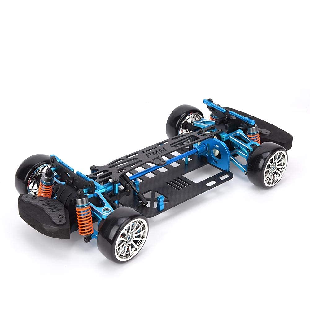 Tbest RC Auto Rahmen, Radstand Rahmen Carbon Fibre Chassis Stoßstange RC Auto Modell Rahmen für TT01 1/10 RC Auto Modell