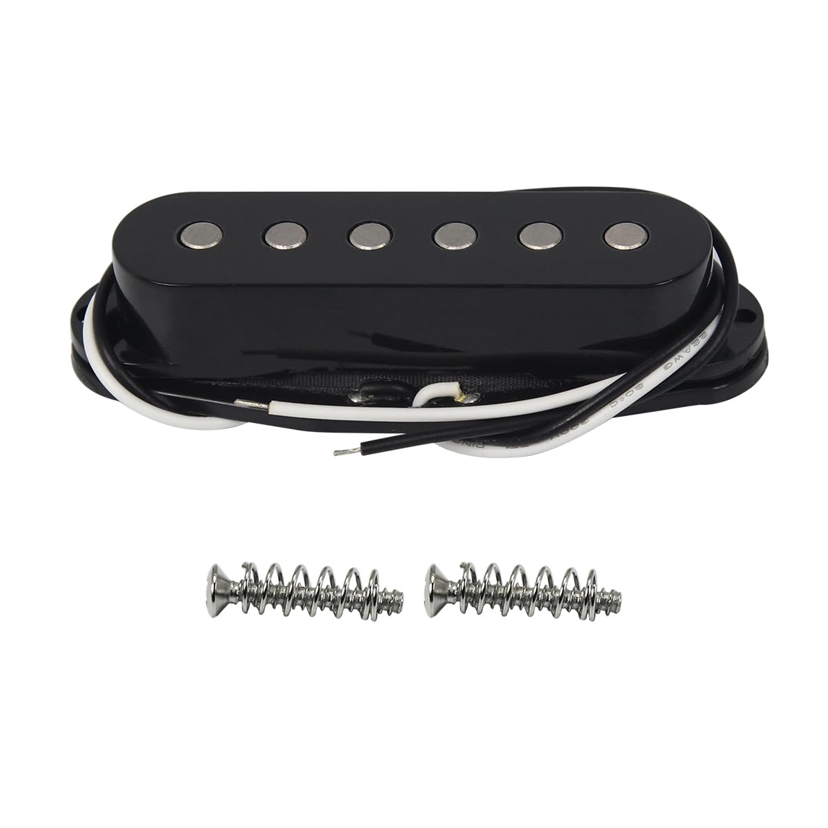 FLEOR Alnico 5 HSS Single-Coil Humbucker Tonabnehmer Set 14-15K Schwarz