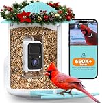 NETVUE by Birdfy Smart Bird Feeder with Camera, Bird Watching Camera, Auto Video Capture & Motion Detection, 1080P Live Steam, Wireless Outdoor Feeder, Ideal Present for Backyard Birder, Blue