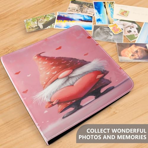 Álbum de Fotos Autoadhesivo Scrapbook DIY Día de San Valentín con Corazón de Gnomo, 3 Anillas, 40 Páginas, 8x10 para Recuerdos miniatura 5
