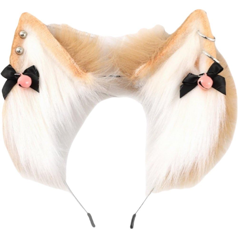 Bandeau oreilles de renard en peluche finitions haut de gamme costume anime